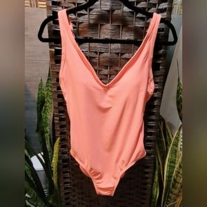 NWT So alluring Salmon tummy control slimming adjustable strap swim bathing suit